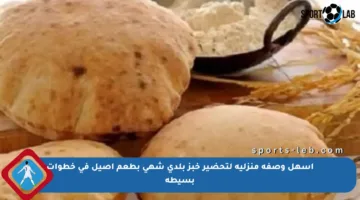 أسهل وصفة منزلية لتحضير خبز بلدي شهي بطعم أصيل في خطوات بسيطة
